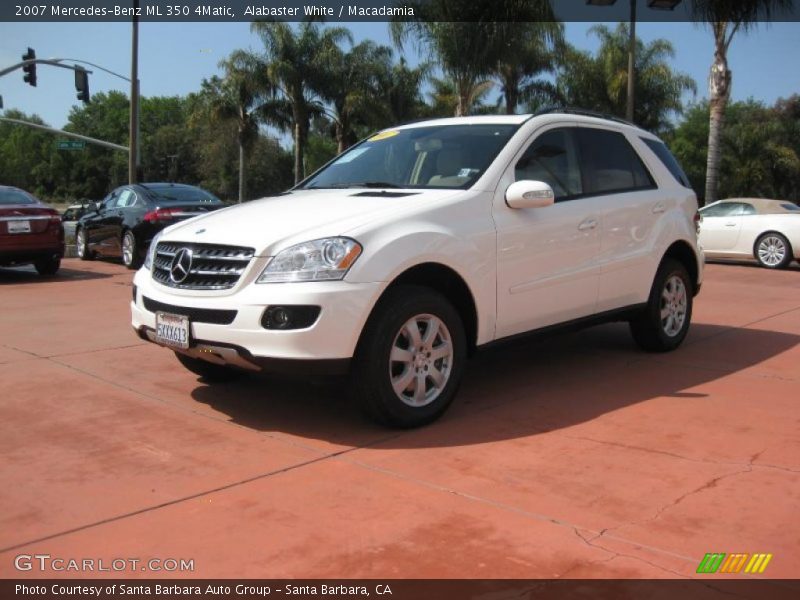 Alabaster White / Macadamia 2007 Mercedes-Benz ML 350 4Matic