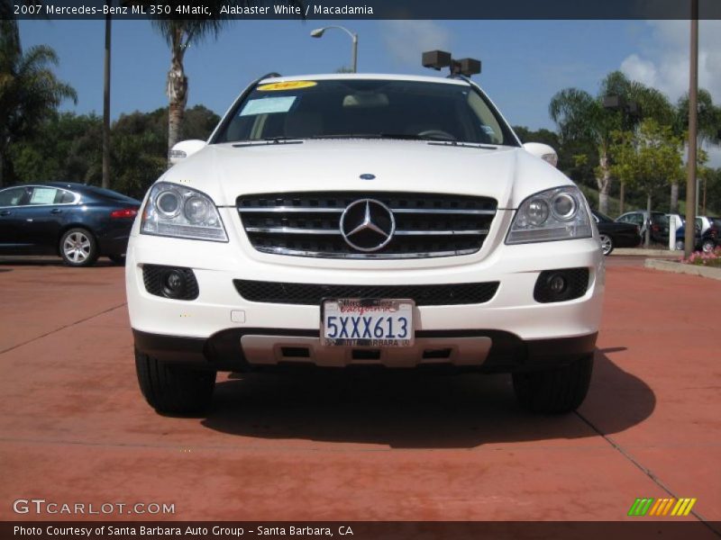 Alabaster White / Macadamia 2007 Mercedes-Benz ML 350 4Matic