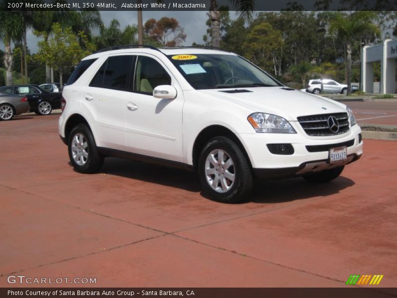 Alabaster White / Macadamia 2007 Mercedes-Benz ML 350 4Matic