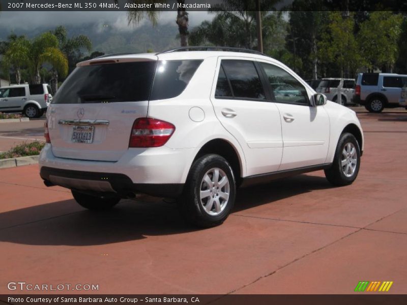 Alabaster White / Macadamia 2007 Mercedes-Benz ML 350 4Matic