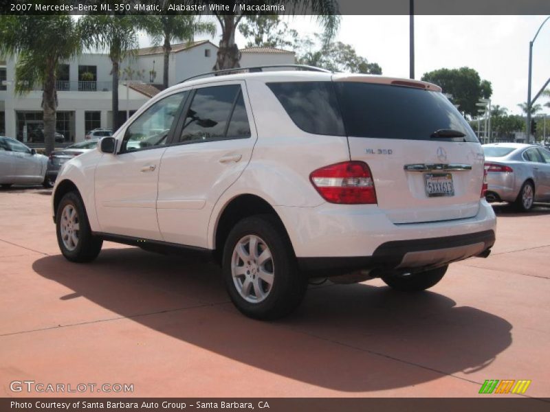 Alabaster White / Macadamia 2007 Mercedes-Benz ML 350 4Matic