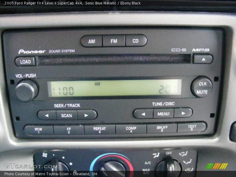 Sonic Blue Metallic / Ebony Black 2005 Ford Ranger FX4 Level II SuperCab 4x4