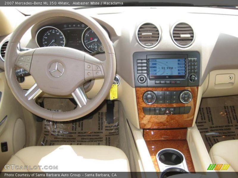Alabaster White / Macadamia 2007 Mercedes-Benz ML 350 4Matic