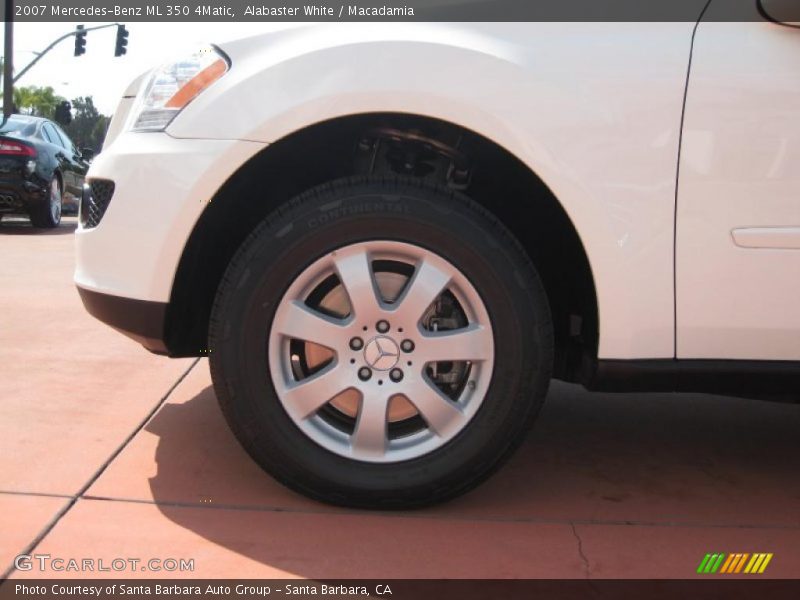 Alabaster White / Macadamia 2007 Mercedes-Benz ML 350 4Matic