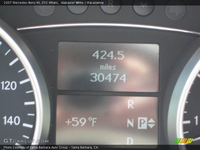 Alabaster White / Macadamia 2007 Mercedes-Benz ML 350 4Matic