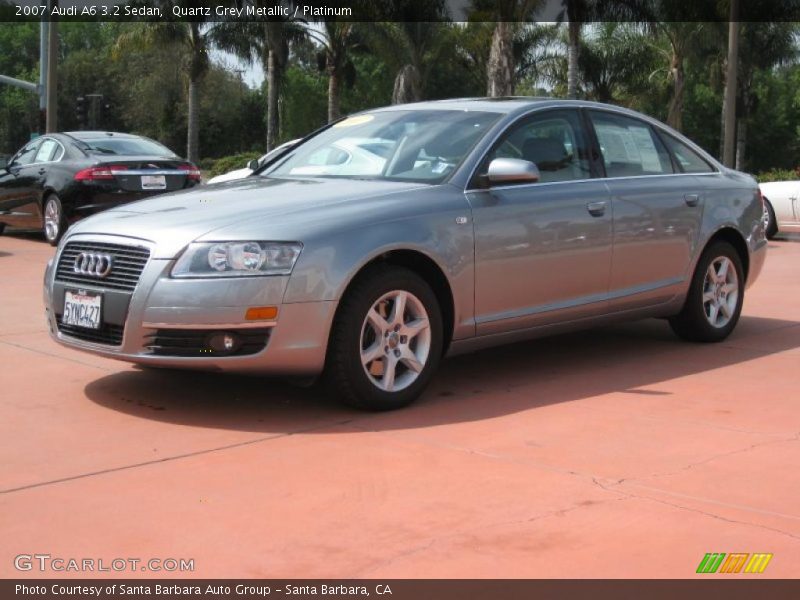 Quartz Grey Metallic / Platinum 2007 Audi A6 3.2 Sedan