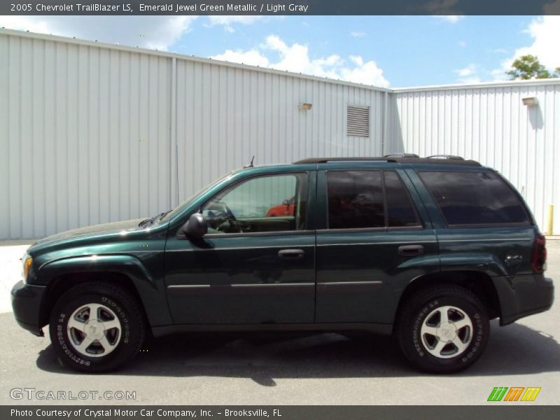 Emerald Jewel Green Metallic / Light Gray 2005 Chevrolet TrailBlazer LS