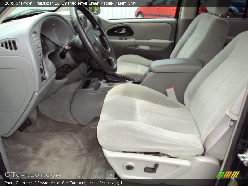 Emerald Jewel Green Metallic / Light Gray 2005 Chevrolet TrailBlazer LS