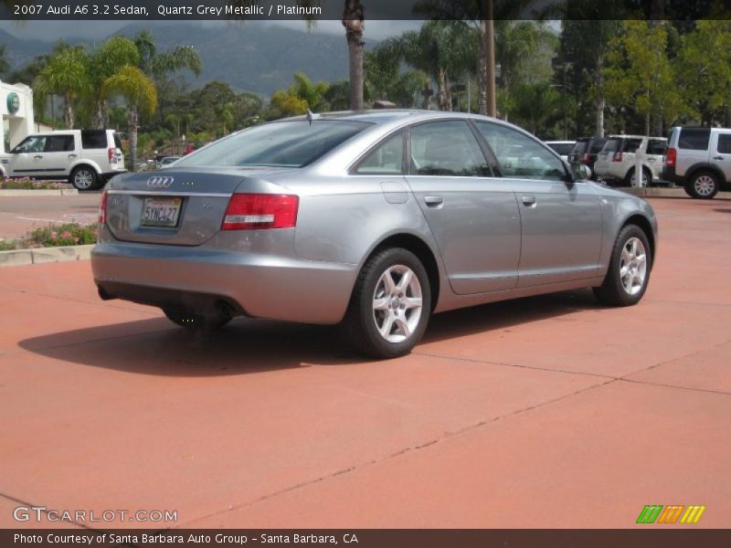 Quartz Grey Metallic / Platinum 2007 Audi A6 3.2 Sedan