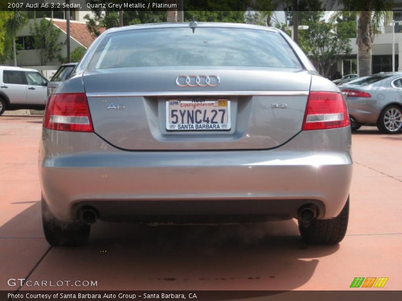 Quartz Grey Metallic / Platinum 2007 Audi A6 3.2 Sedan