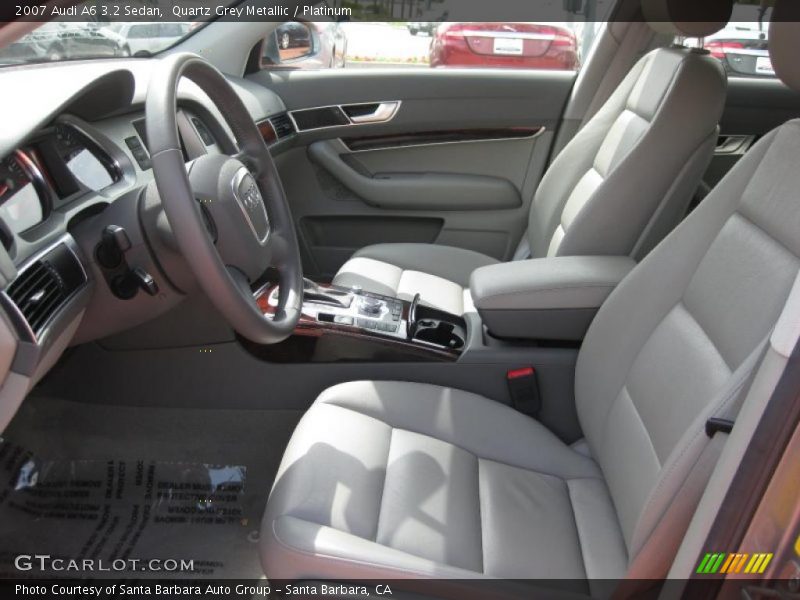 Quartz Grey Metallic / Platinum 2007 Audi A6 3.2 Sedan