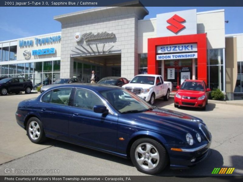 Sapphire Blue / Cashmere 2001 Jaguar S-Type 3.0