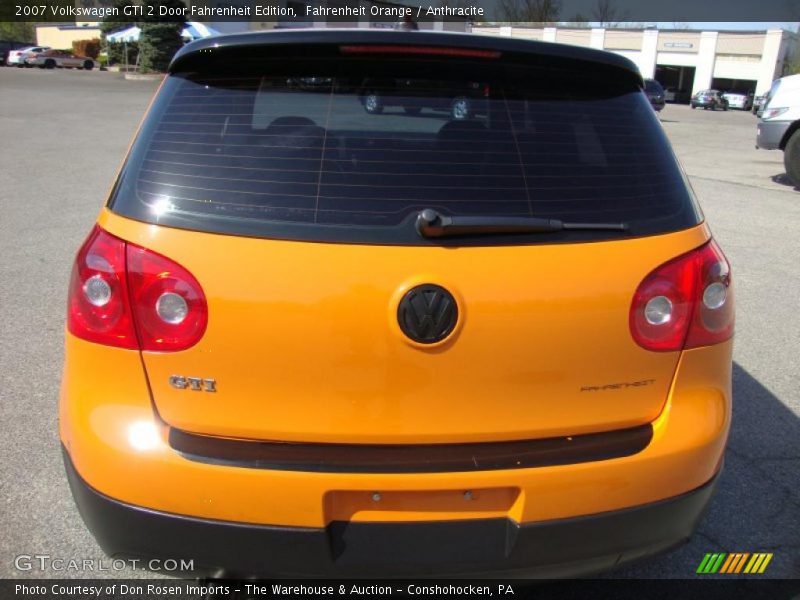 Fahrenheit Orange / Anthracite 2007 Volkswagen GTI 2 Door Fahrenheit Edition