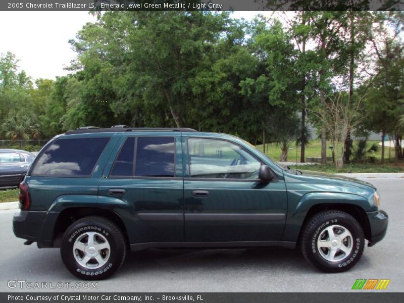 Emerald Jewel Green Metallic / Light Gray 2005 Chevrolet TrailBlazer LS