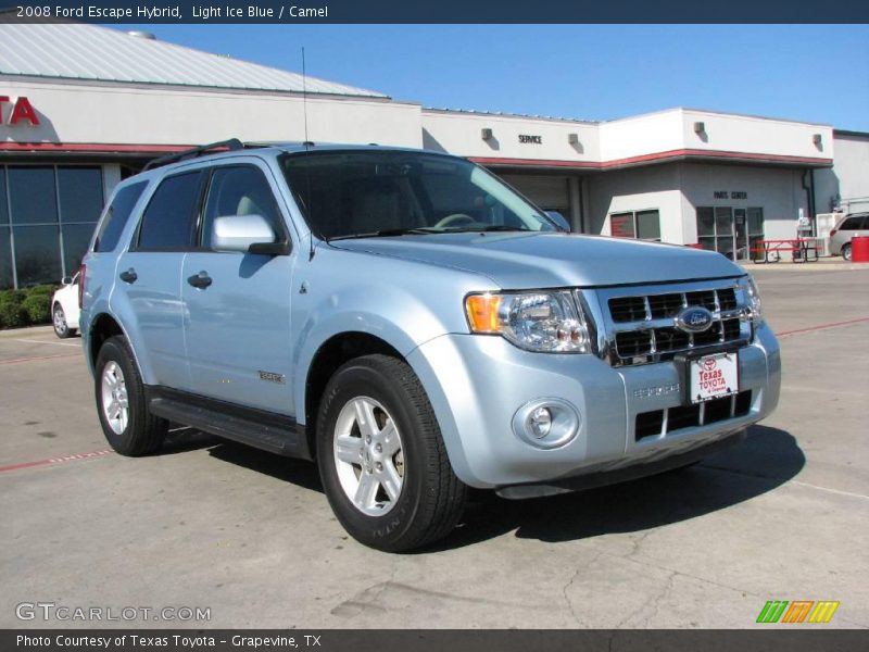 Light Ice Blue / Camel 2008 Ford Escape Hybrid