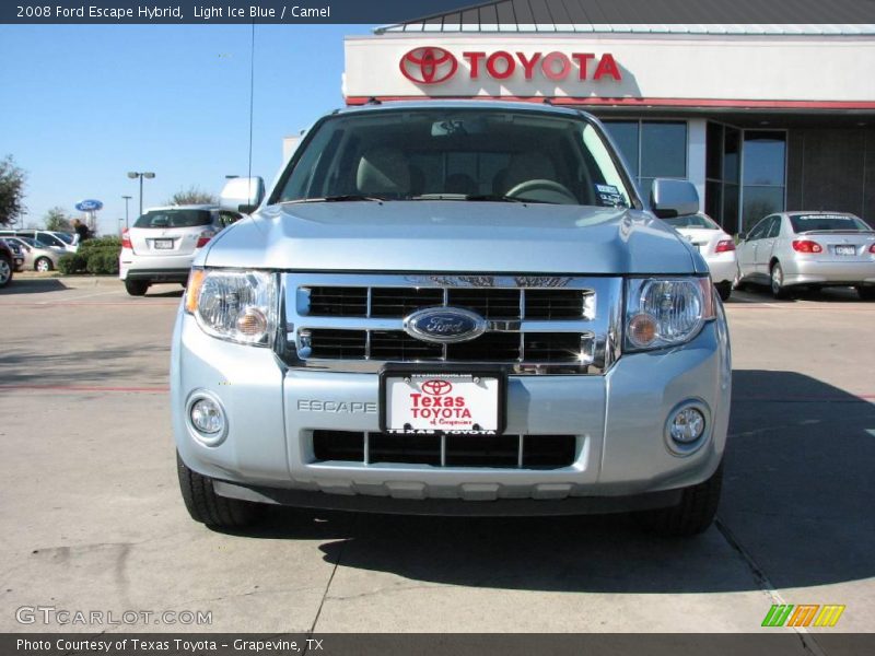 Light Ice Blue / Camel 2008 Ford Escape Hybrid