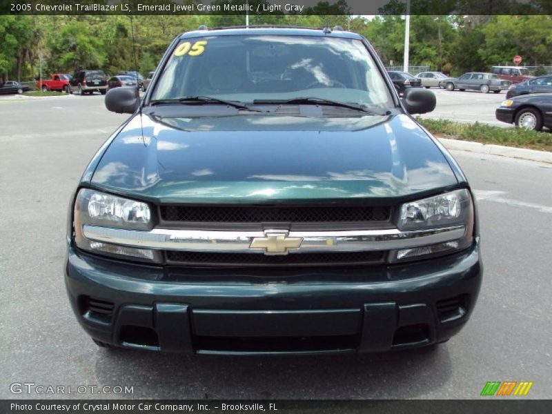 Emerald Jewel Green Metallic / Light Gray 2005 Chevrolet TrailBlazer LS