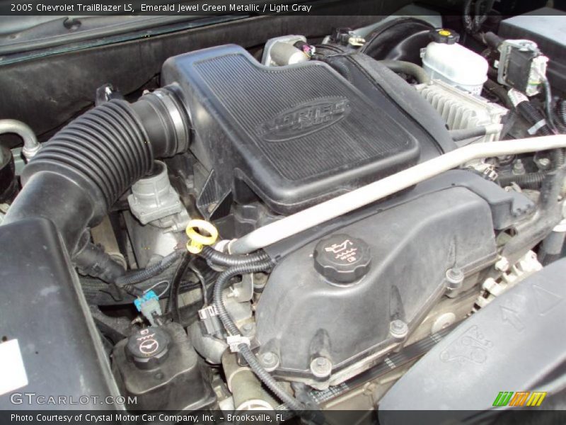 Emerald Jewel Green Metallic / Light Gray 2005 Chevrolet TrailBlazer LS