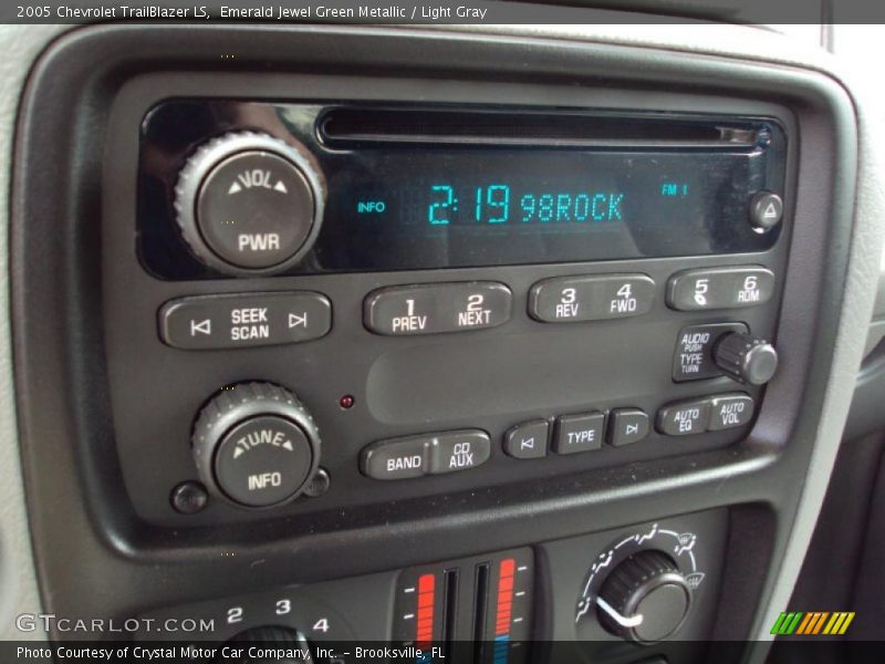 Emerald Jewel Green Metallic / Light Gray 2005 Chevrolet TrailBlazer LS