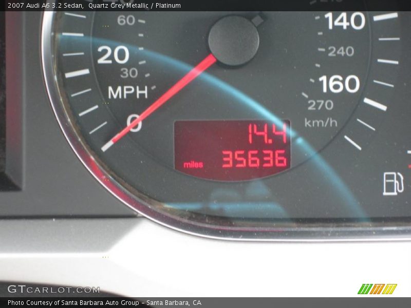 Quartz Grey Metallic / Platinum 2007 Audi A6 3.2 Sedan