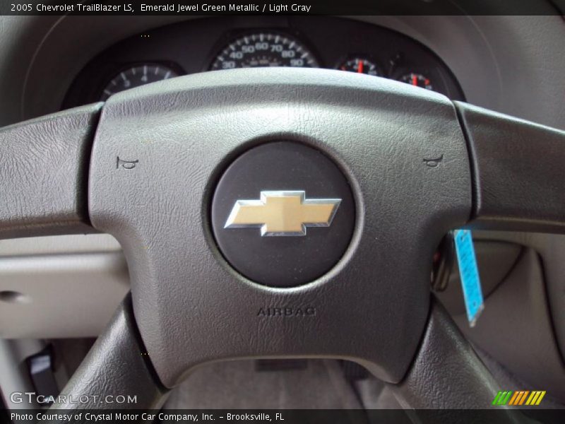 Emerald Jewel Green Metallic / Light Gray 2005 Chevrolet TrailBlazer LS
