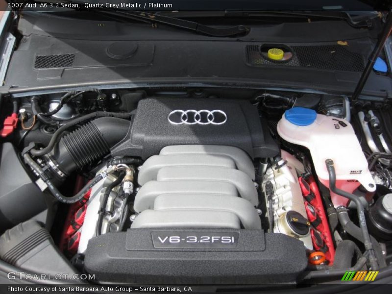 Quartz Grey Metallic / Platinum 2007 Audi A6 3.2 Sedan