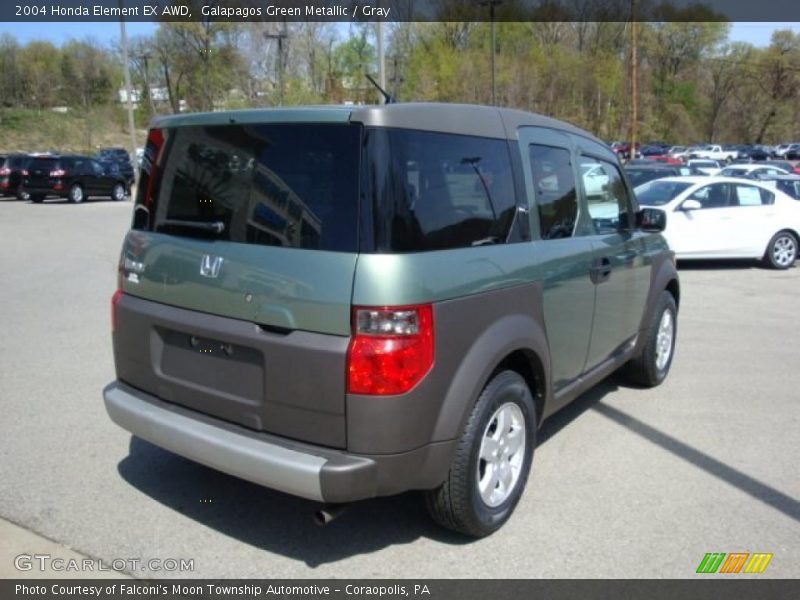 Galapagos Green Metallic / Gray 2004 Honda Element EX AWD