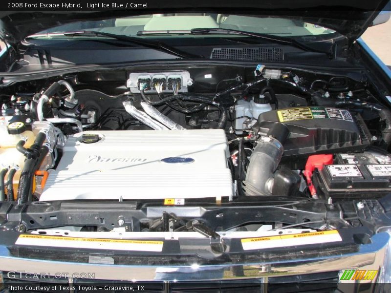Light Ice Blue / Camel 2008 Ford Escape Hybrid