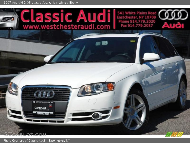 Ibis White / Ebony 2007 Audi A4 2.0T quattro Avant