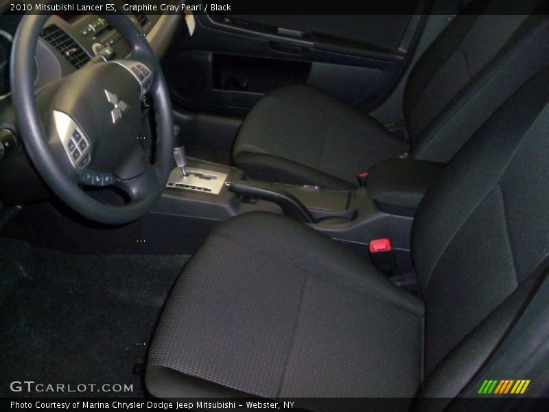 Graphite Gray Pearl / Black 2010 Mitsubishi Lancer ES