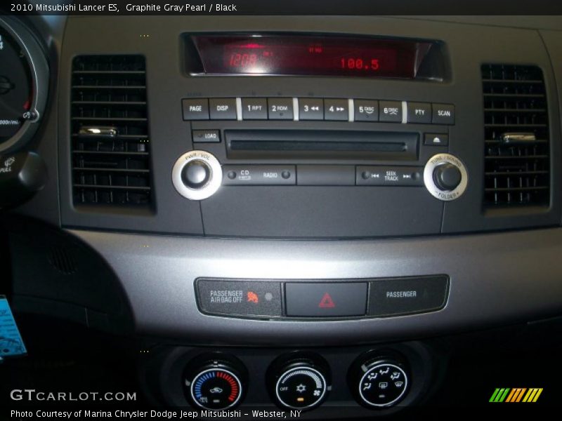 Graphite Gray Pearl / Black 2010 Mitsubishi Lancer ES