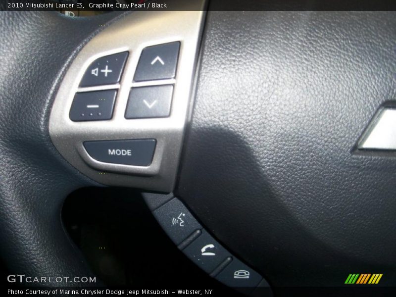 Graphite Gray Pearl / Black 2010 Mitsubishi Lancer ES
