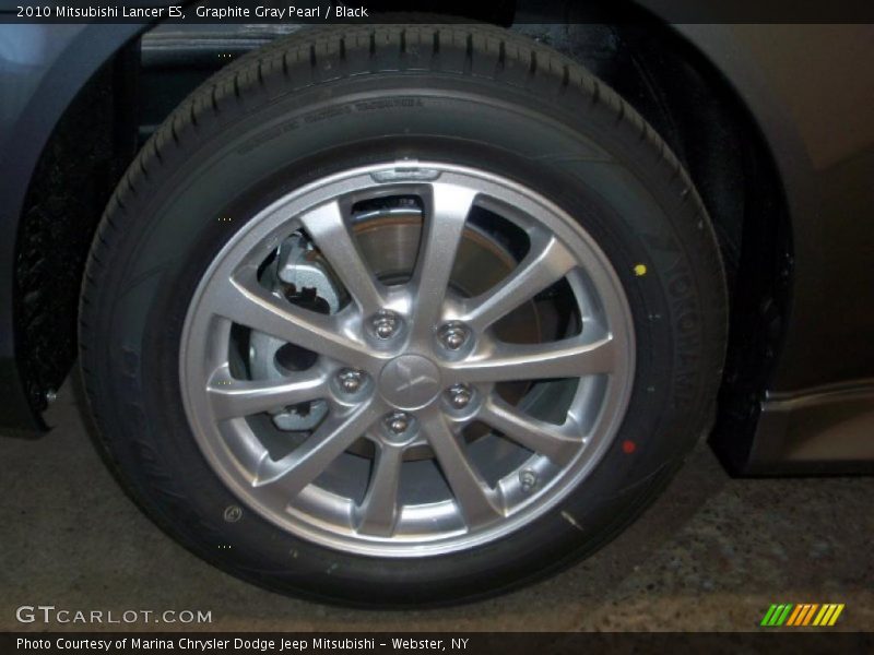 Graphite Gray Pearl / Black 2010 Mitsubishi Lancer ES