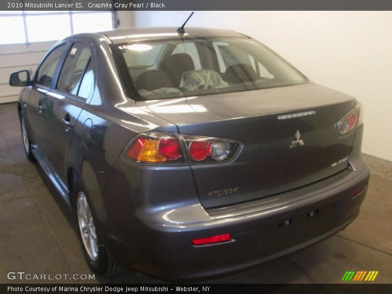 Graphite Gray Pearl / Black 2010 Mitsubishi Lancer ES