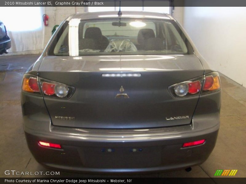 Graphite Gray Pearl / Black 2010 Mitsubishi Lancer ES