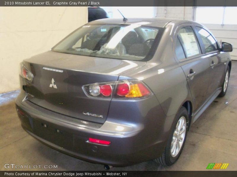 Graphite Gray Pearl / Black 2010 Mitsubishi Lancer ES