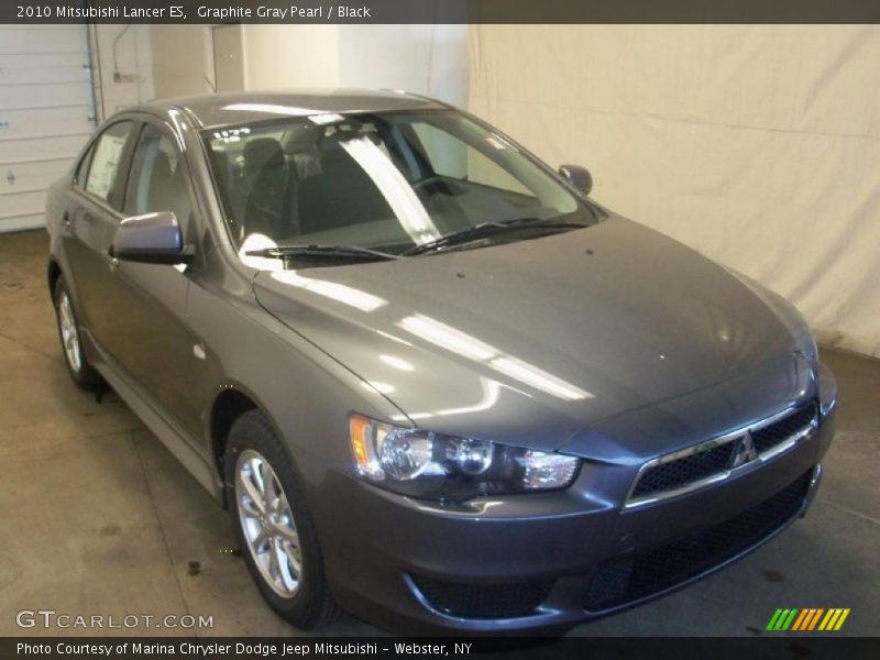 Graphite Gray Pearl / Black 2010 Mitsubishi Lancer ES