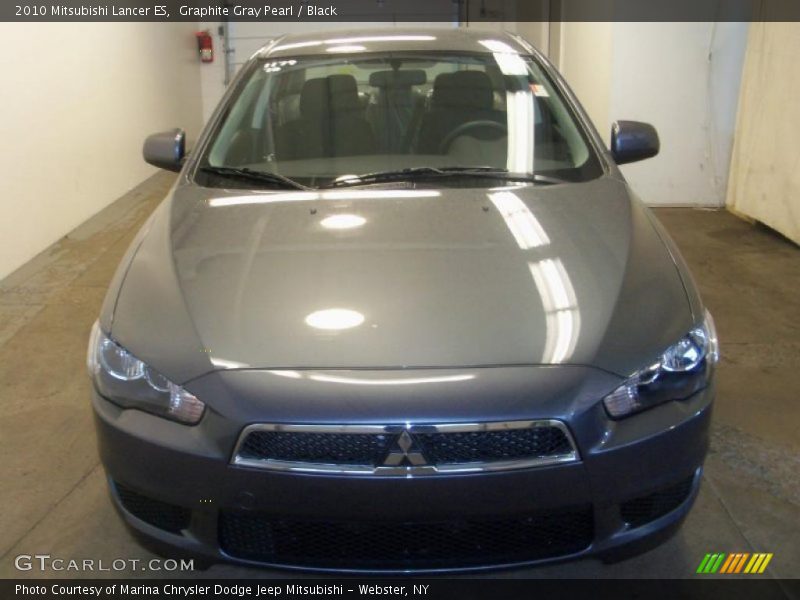 Graphite Gray Pearl / Black 2010 Mitsubishi Lancer ES