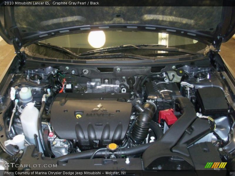 Graphite Gray Pearl / Black 2010 Mitsubishi Lancer ES