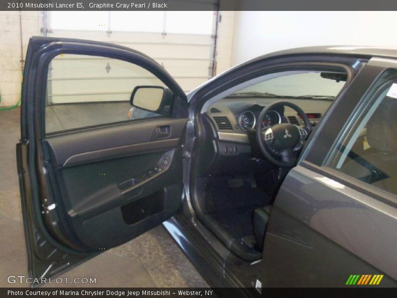 Graphite Gray Pearl / Black 2010 Mitsubishi Lancer ES