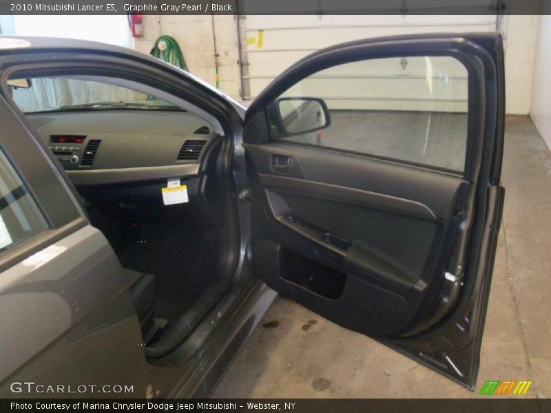 Graphite Gray Pearl / Black 2010 Mitsubishi Lancer ES