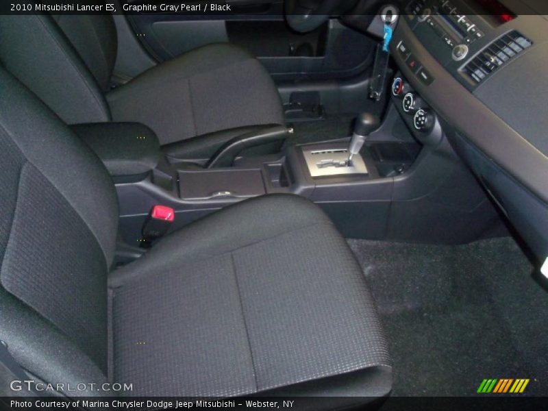 Graphite Gray Pearl / Black 2010 Mitsubishi Lancer ES