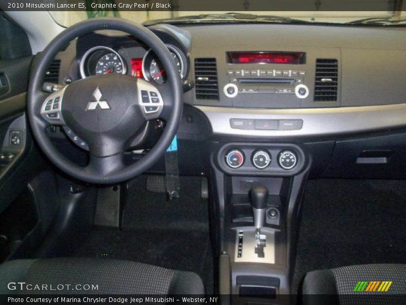 Graphite Gray Pearl / Black 2010 Mitsubishi Lancer ES