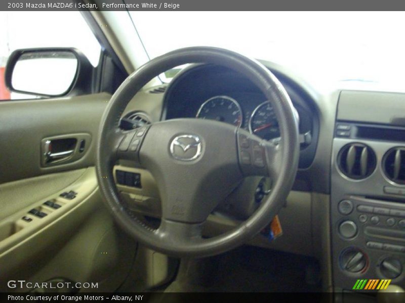 Performance White / Beige 2003 Mazda MAZDA6 i Sedan