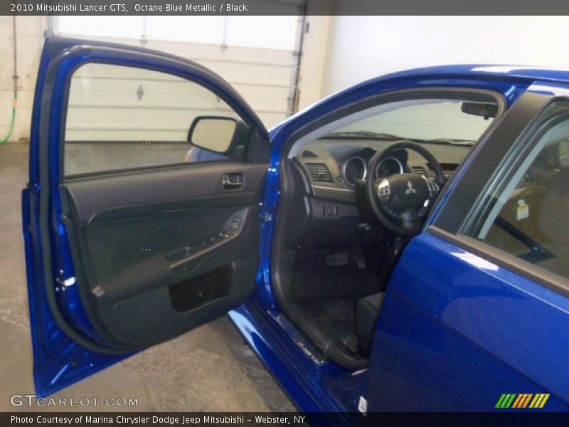 Octane Blue Metallic / Black 2010 Mitsubishi Lancer GTS