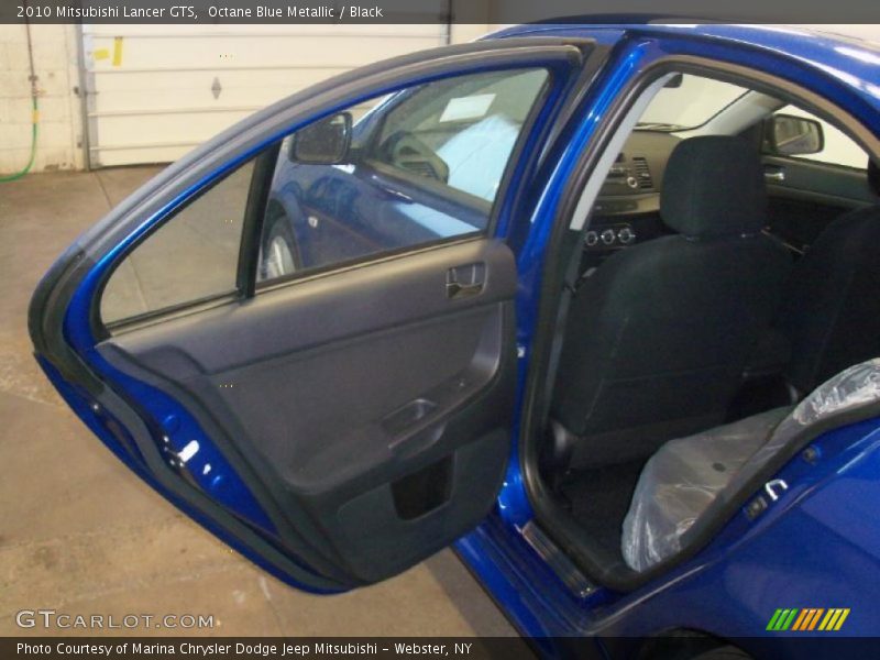 Octane Blue Metallic / Black 2010 Mitsubishi Lancer GTS