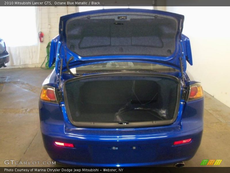 Octane Blue Metallic / Black 2010 Mitsubishi Lancer GTS