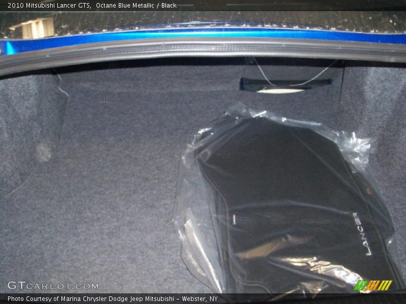 Octane Blue Metallic / Black 2010 Mitsubishi Lancer GTS
