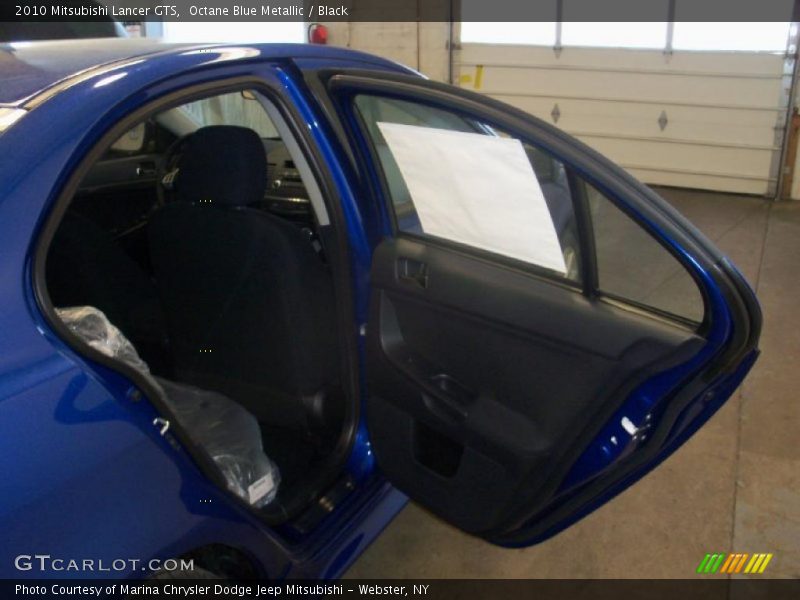 Octane Blue Metallic / Black 2010 Mitsubishi Lancer GTS