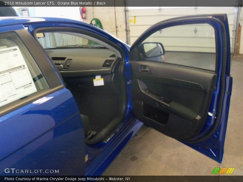 Octane Blue Metallic / Black 2010 Mitsubishi Lancer GTS